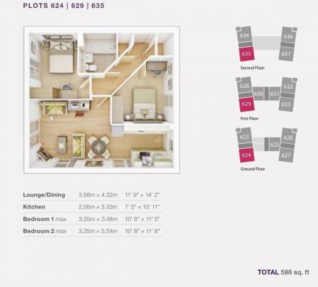 2 bedroom Flat to let in Parkside Crescent, Ketley, Telford, TF1