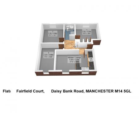 3 bedroom Flat to let in 78 Daisy Bank Road, Victoria Park, Manchester, M14