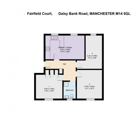 3 bedroom Flat to let in 78 Daisy Bank Road, Victoria Park, Manchester, M14