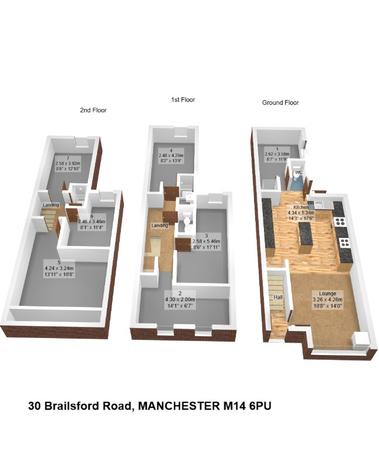 7 bedroom Terraced House to let in Brailsford Road, Fallowfield, Manchester, M14