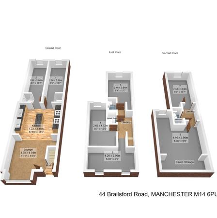 7 bedroom Terraced House to let in Brailsford Road, Fallowfield, Manchester, M14