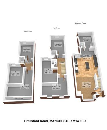 7 bedroom Terraced House to let in Brailsford Road, Fallowfield, Manchester, M14