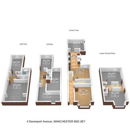 8 bedroom Terraced House to let in Davenport Avenue, Withington, Manchester, M20