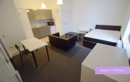 1 bedroom Studio flat to let in King Street, Newcastle-Under-Lyme, ST5