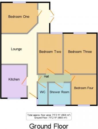 4 bedroom Bungalow to let in 4 Bed Student House - 53 Ulcombe Gardens, UKC