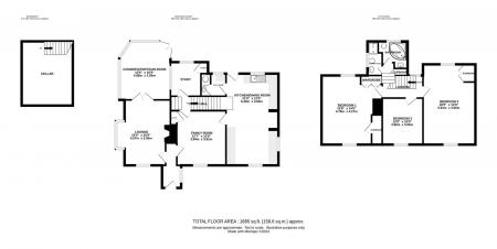 3 bedroom Detached house for sale in Hill Road, Oakley