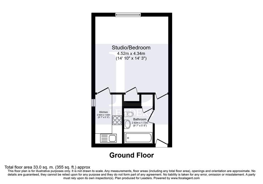 studio to rent - Forton Road, Gosport, PO12 - Property View 2