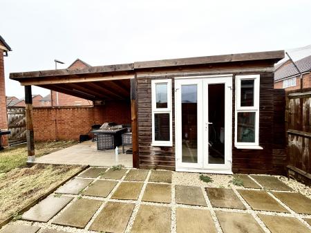 Storage Shed / Covered Seating Area