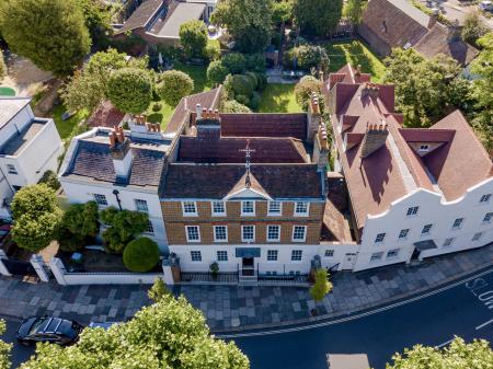 Aerial shot front elevation