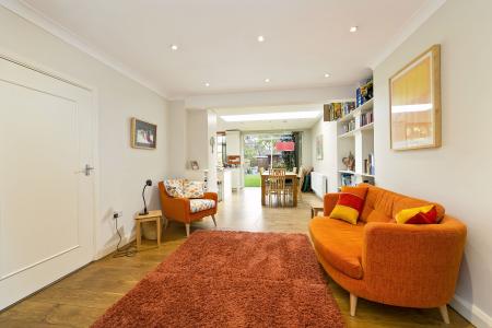 Family Room view to Kitchen/Diner