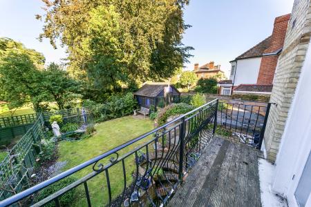 Balcony view to garden
