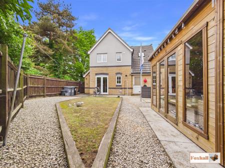 Rear Garden and Integral Garage
