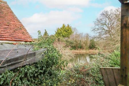 Restricted Views Of Canal From Covered Seating Are