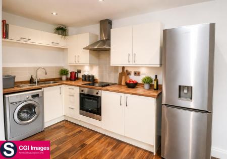 CGI Image - Kitchen/Dining/Living Room