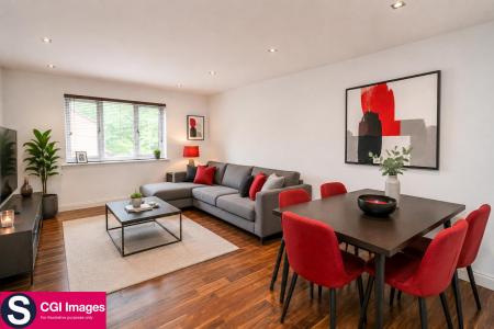 CGI Image - Kitchen/Dining/Living Room
