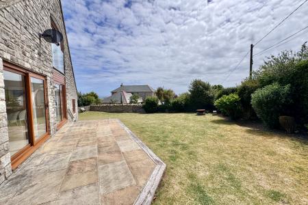 Rear of property