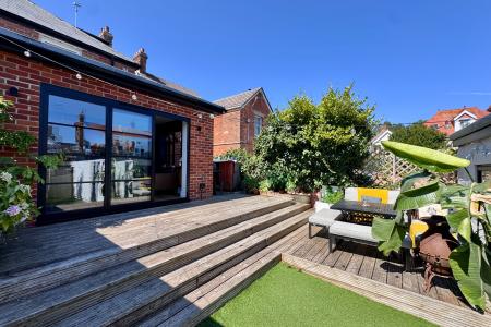 Rear of property