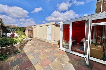 Rear of property