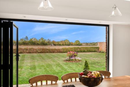 Garden Through Bi-Folding Doors