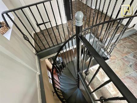 Spiral Staircase leading to Office