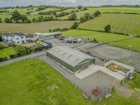Aerial View of the Barn and Menage