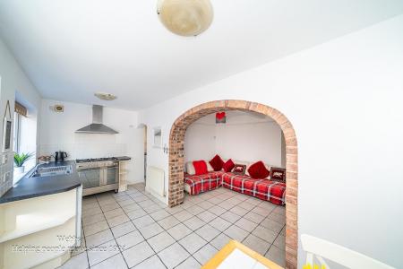 kitchen and dining area