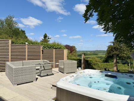 Decked Area with Hot Tub