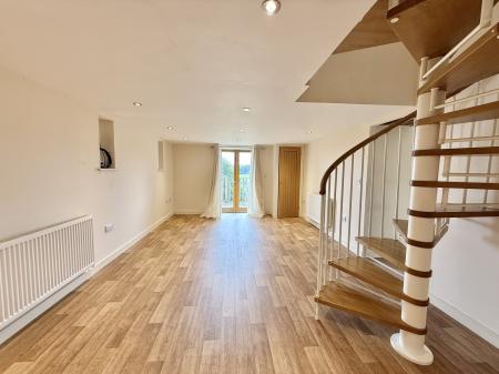 Open Plan Kitchen/Dining Room with French Doors