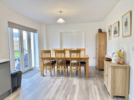 Dining Area with French Door