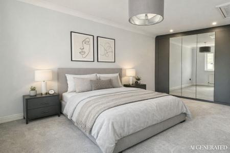 Main bedroom with Sharps fitted wardrobes (AI furniture)