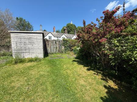 Rear Garden with Shed