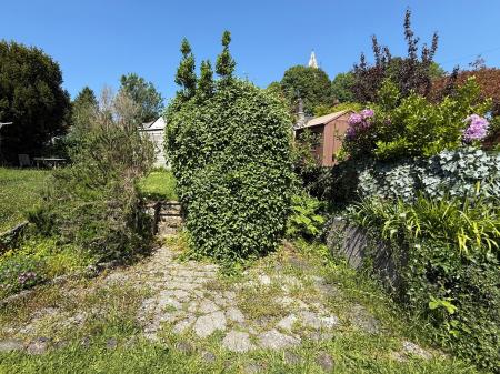Rear Garden Patio, with steps to lawn