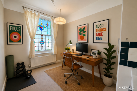 Guest Room/Office (Ai staged)
