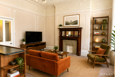 Original Fireplace (Ai staged)