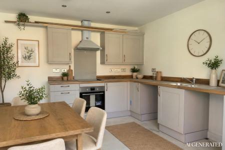 Stylish Kitchen/Diner (AI staged
