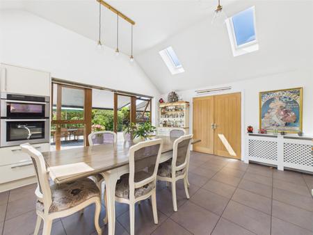 Fabulous Open Plan Dining Kitchen with Feature Cei