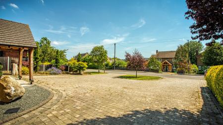 Generous Front Driveway