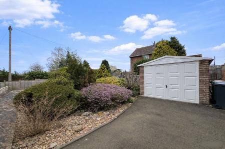 Garage and side garden
