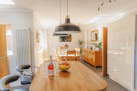 Kitchen into Dining room