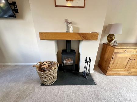 Lounge fireplace
