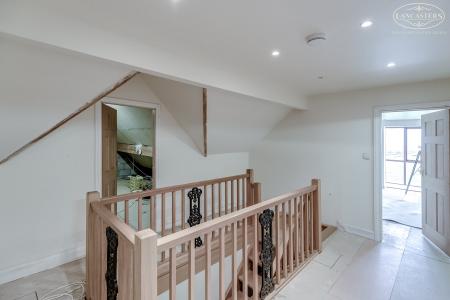 Stairs to loft area