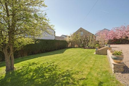Lawned Front Garden of Moorland House