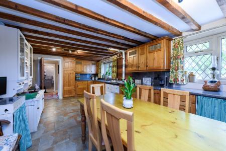 Rear garden to the p