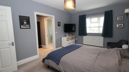 Master bed showing t