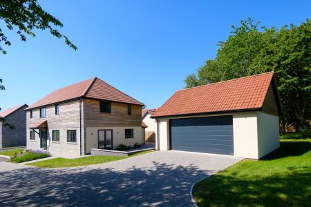 Garage and House