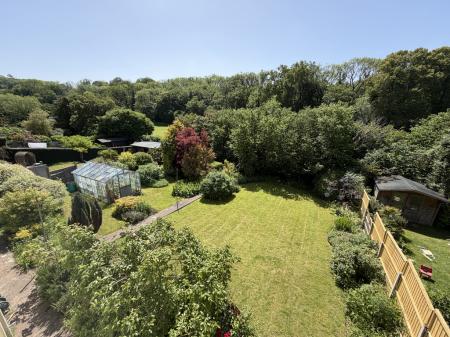 Rear garden and view
