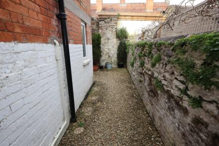 Rear path and courty