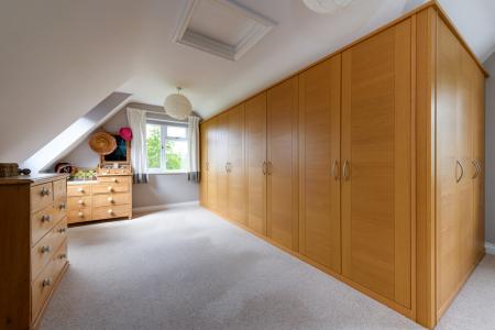Dressing area of bed