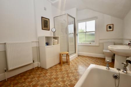 Bathroom with separa