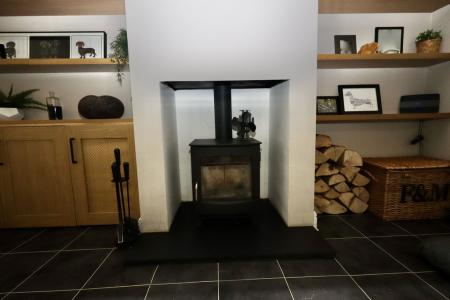 Woodburner in family